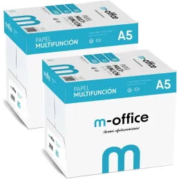 Paquete Folios A5 80gr, 8 Paquetes de 500 hojas