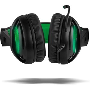 BG Xonar-X6 Binaural Diadema Negro, Verde - Auriculares con micrófono