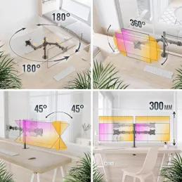RICOO Soporte Monitor Mesa 15-27" Pulgadas (38-69c