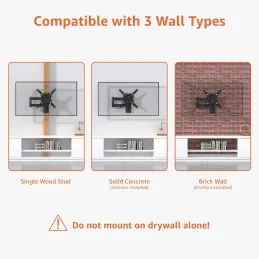 Amazon Basics Soporte de montaje en pared con movi