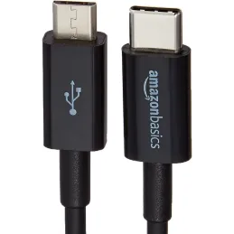 Cable USB-C a Micro USB 2.0, 15.2 cm - Negro