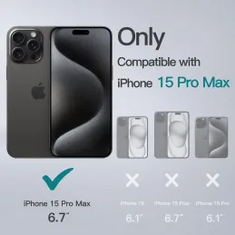 Funda Kickstand para iPhone 15 Pro MAX 6,7 Pulgada