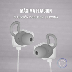 Mars Gaming MIHXW Blanco, Auriculares In-Ear, Micrófono