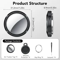 Smart Tracker Tag 4 Pack, Buscador de Objetos Blue