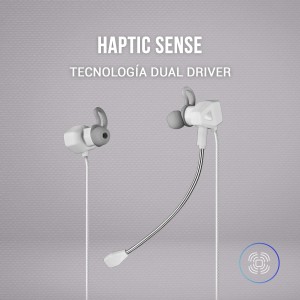 Mars Gaming MIHXW Blanco, Auriculares In-Ear, Micrófono