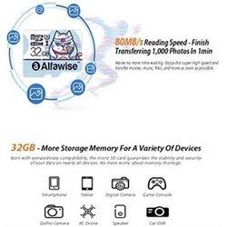 Alfawise Tarjeta de memoria 32GB Micro SD