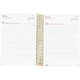Finocam - Agenda Espiral 2026 1 día por página