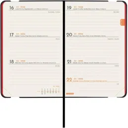 Finocam - Agenda 2026 Semana Vista Horizontal roja