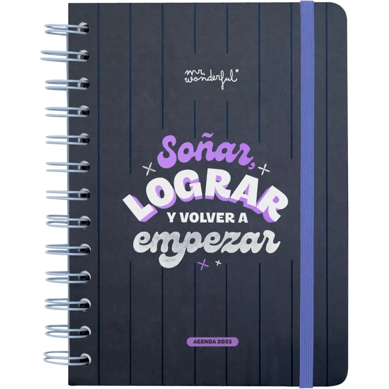 Mr. Wonderful - Agenda Wonder pequeña 2025 Semanal