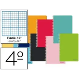 Liderpapel Cuaderno espiral liderpapel Pack 4