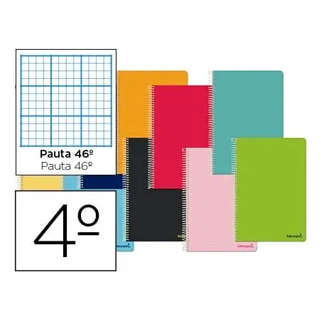Liderpapel Cuaderno espiral liderpapel Pack 4