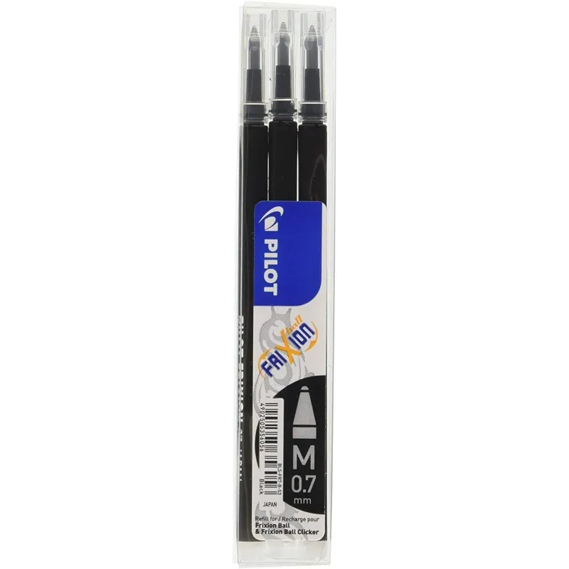 Pilot - Set De 3 Recambios Frixion Ball - Negro