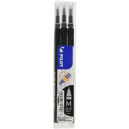 Pilot - Set De 3 Recambios Frixion Ball - Negro
