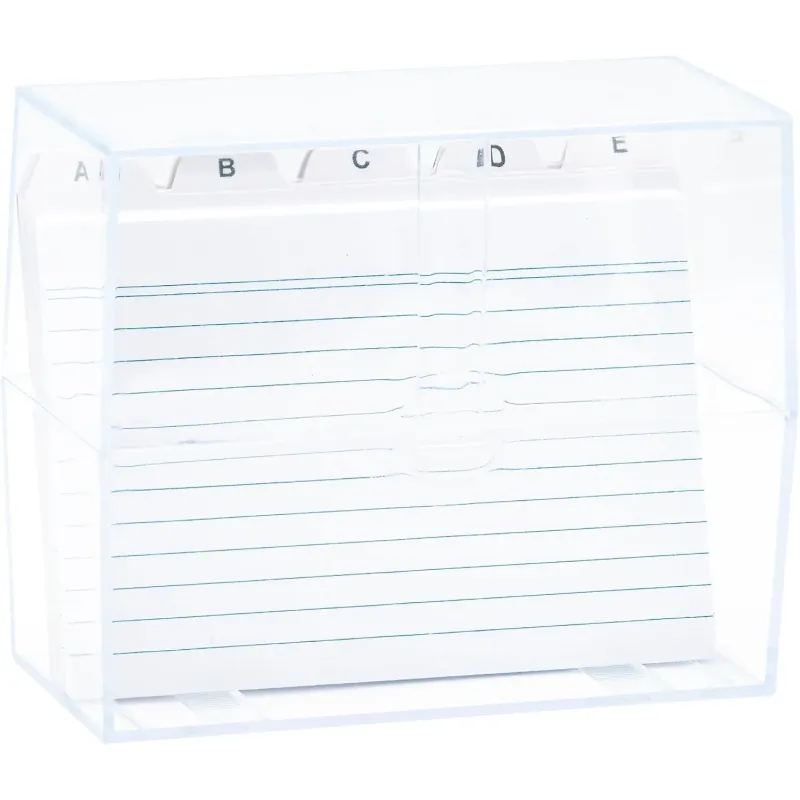 K3T Fichero DIN A6 con registro y 20 fichas a raya