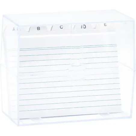 K3T Fichero DIN A6 con registro y 20 fichas a raya