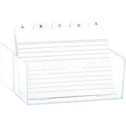 K3T Fichero DIN A6 con registro y 20 fichas a raya