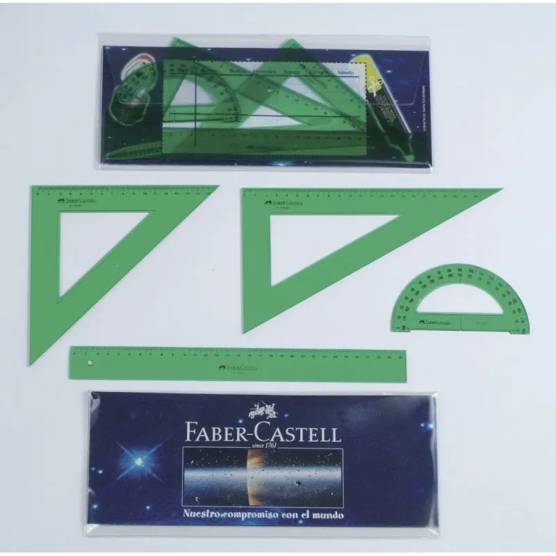 Faber-Castell 65021 - Pack Escolar - Escuadra