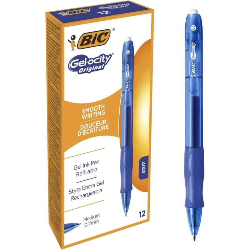 BIC Gel-ocity, 12 Bolígrafos Originales Gel
