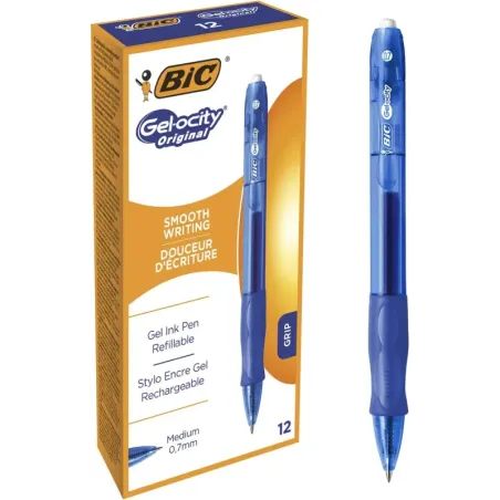 BIC Gel-ocity, 12 Bolígrafos Originales Gel