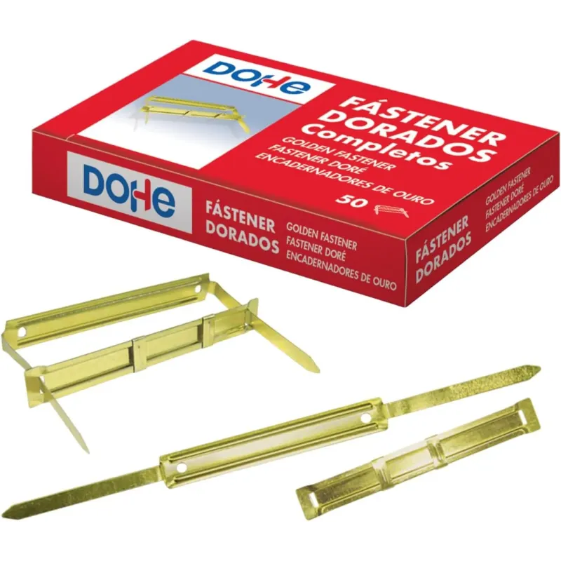 Dohe - Fasteners Metálicos Dorados para Encuaderna