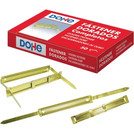Dohe - Fasteners Metálicos Dorados para Encuaderna