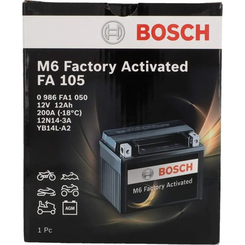 Bosch FA105 - Batería para Motocicletas AGM 12V 21