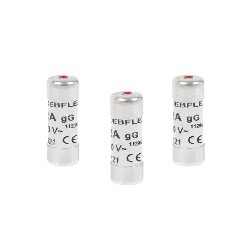 Debflex Lote De 3 Fusibles ceramicos 8,5x23 10 A