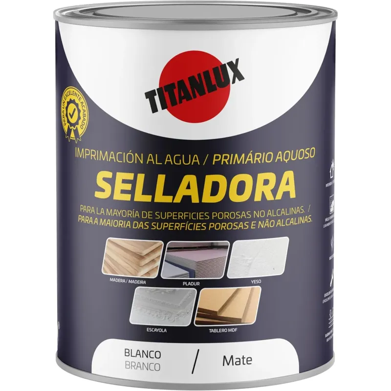 Titanlux Selladora al Agua Blanco Mate 750ml