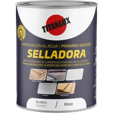 Titanlux Selladora al Agua Blanco Mate 750ml