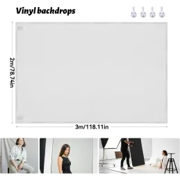 2x3m Fondo para Fotos Blanco de Tela Fondo Fotográ