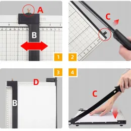 Máquina de corte de papel de guillotina 32 x 25 cm
