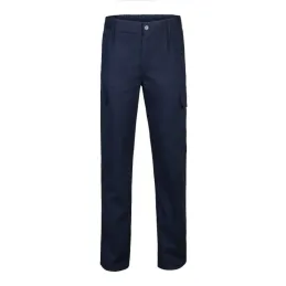 Pantalon trabajo 100% aLGodon color azul Talla 60