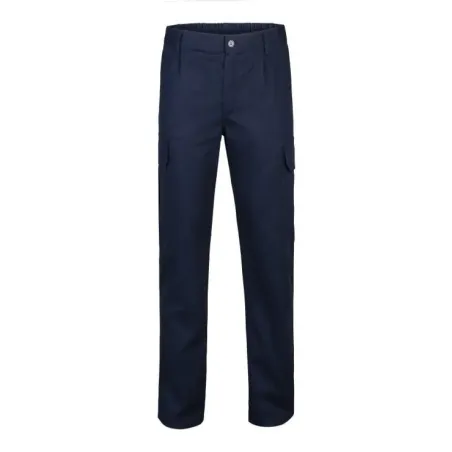 Pantalon trabajo 100% aLGodon color azul Talla 60