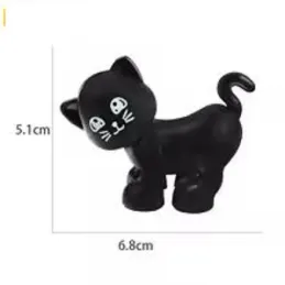 Gato accesorio de animal, bloques de figuras
