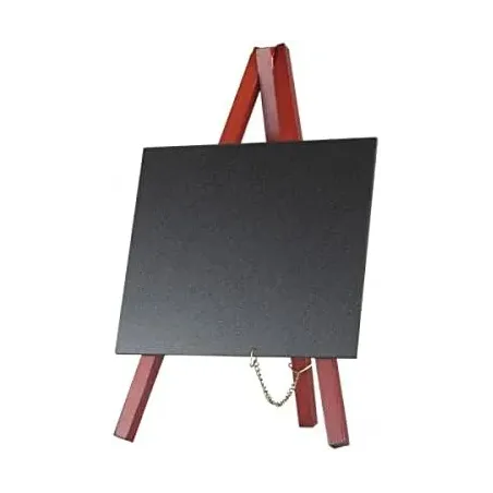 Pizarras negra liderpapel caballete madera 15x13cm