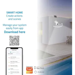 NIVIAN Cámara WiFi Exterior 2.5K Super HD con Bate