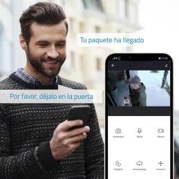 NIVIAN Cámara WiFi Exterior 2.5K Super HD con Bate