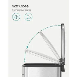 SONGMICS, contenedor de basura 6 L
