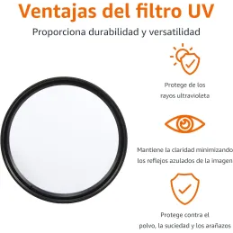 Amazon Basics - 58 mm Filtro de Protección UV Circular