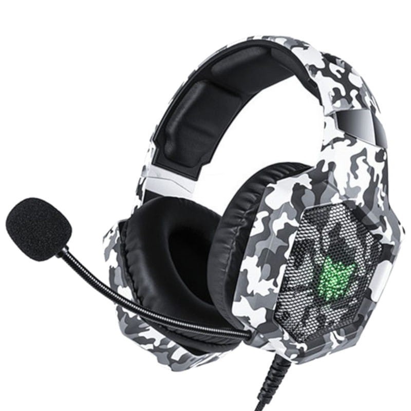 ONIKUMA K8 RGB Blanco Camuflaje - Auriculares Gaming.