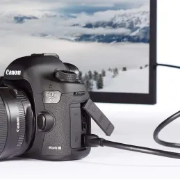 Amazon Basics - Cable Mini HDMI de Alta Velocidad a HDMI , 1.8 m, Color Negro