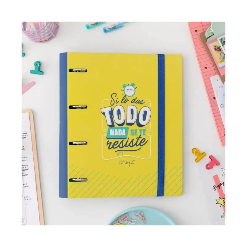 Mr Wonderful Carpeta con Anillas: Si lo das todo, nada se te resiste