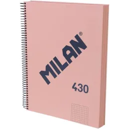 MILAN® Cuaderno A4 con tapa dura, papel cuadriculado