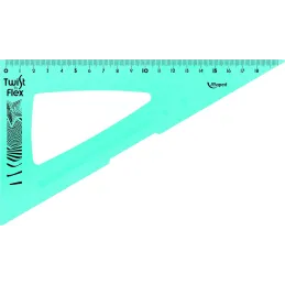 Maped - Reglas Escolares - Twist'n Flex Decor - Maxi Kit de 4 Piezas.Azul