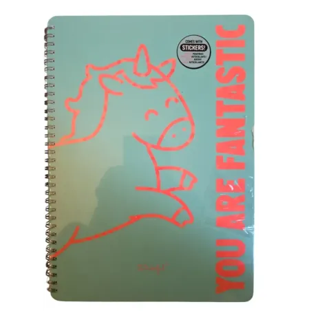 Mr. Wonderful Cuaderno a5 , cuadriculado Unicornio