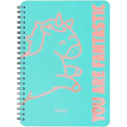 Mr. Wonderful Cuaderno a5 , cuadriculado Unicornio