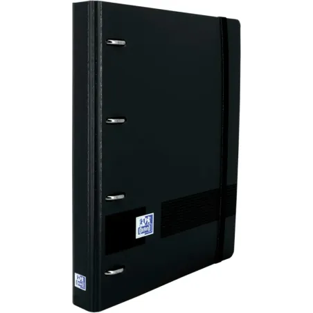 Archivador A5, Plástico Polyfoam, 4 anillas, Cierr