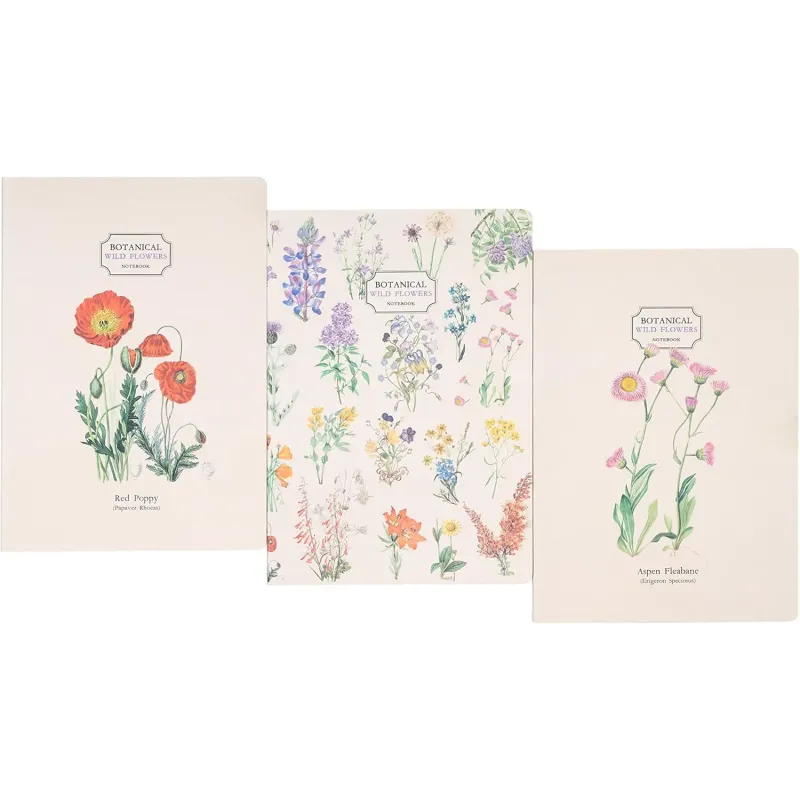 Pack 3 cuadernos A5, Botanical - Grupo Erik
