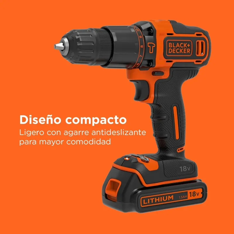 BLACK+DECKER Taladro percutor sin cable