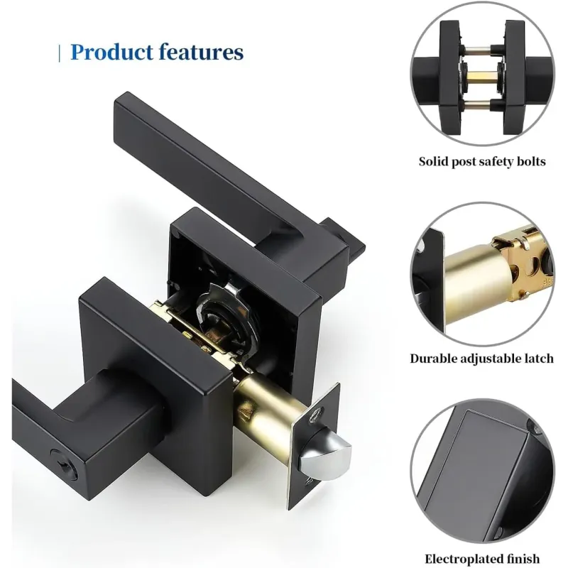 Palanca de Puerta Resistente Cerradura de Puerta Manijas de Puerta